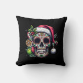 Santa Citrus Skull Magic Happy Kussen (Voorkant)