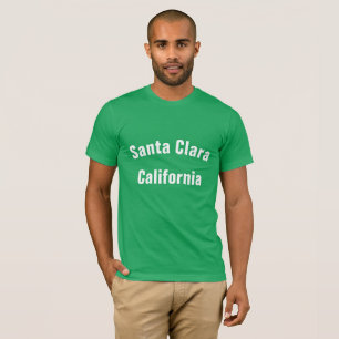 Santa Clara california naam stad met curve T-shirt