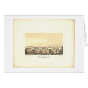 Santa Clara, carte panoramique 1856 (1585A) de CA