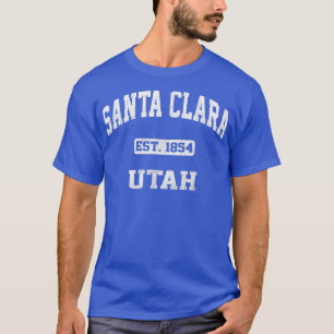 Santa Clara Utah UT  staat Athletic stijl T T-shirt