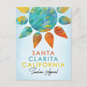 Santa Clarita California Sunshine Travel Briefkaart