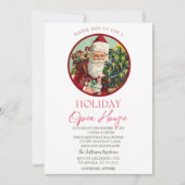Santa Clasu Holiday Open House Kaart (Voorkant)