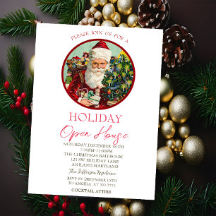 Santa Clasu Holiday Open House Kaart