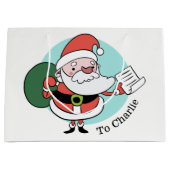 Santa Claus, aangepaste naam grote cadeautas (Voorkant)