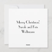 Santa Claus Abstracte kunst Feestdagenkaart (Achterkant)