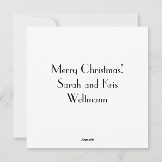 Santa Claus Abstracte kunst Feestdagenkaart (Achterkant)