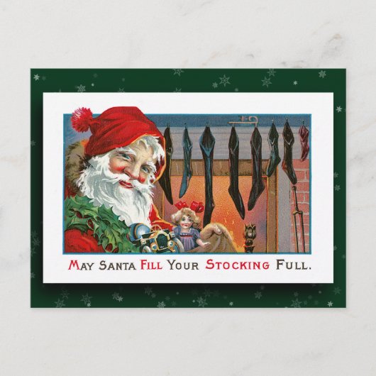  Santa Claus Afbeelding Briefkaart (Voorkant)