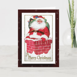  Santa Claus Afbeelding Wenskaart Feestdagen Kaart