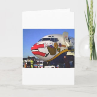 SANTA CLAUS AIRLINER MID-AIR FEESTDAGEN KAART