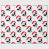 santa claus alien emoji cadeaupapier (Vlak)