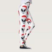 santa claus alien emoji leggings (Droite)