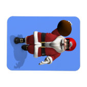 Santa Claus American Football Player Magneet (Horizontaal)