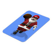 Santa Claus American Football Player Magneet (Linkerzijde)