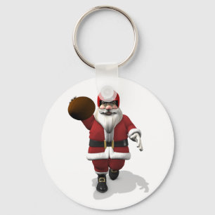 Santa Claus American Football Player Sleutelhanger