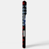 Santa Claus Amerikaanse vlag Case-Mate iPhone Case (Achterkant / Rechts)