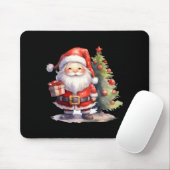 Santa Claus And Christmas Tree Muismat (Met muis)