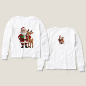 Santa Claus and Rudolph Cartoon (Motif Recto et Verso)