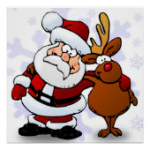 SANTA CLAUS AND RUDOLPH PERFECT POSTER (Voorkant)