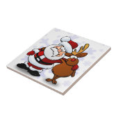 SANTA CLAUS AND RUDOLPH TEGELTJE (Zijkant)