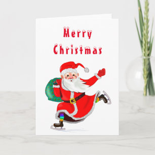 Santa Claus avec carte cadeau de Noël