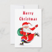 Santa Claus avec carte cadeau de Noël (Devant)