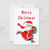 Santa Claus avec carte cadeau de Noël (Dos)