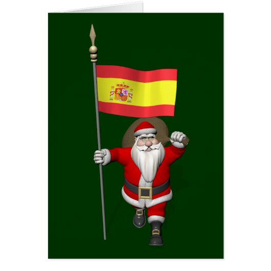 Santa Claus Avec L'Ensigne D'Espagne (Devant)