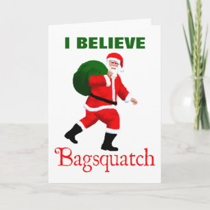 Santa Claus - Bagsquatch Feestdagen Kaart