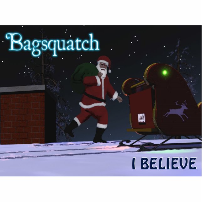 Santa Claus - Bagsquatch Fotobeeldje Magneet (Voorkant)