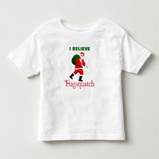 Santa Claus - Bagsquatch Kinder Shirts (Voorkant)