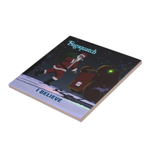 Santa Claus - Bagsquatch Tegeltje (Zijkant)