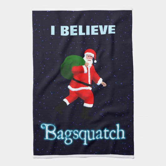 Santa Claus - Bagsquatch Theedoek (Verticaal)