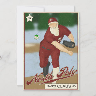 Santa Claus Baseball Card Kaart