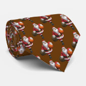 Santa Claus Basketball Player Stropdas (Opgerold)