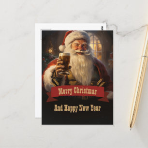 Santa Claus Beer Briefkaart