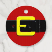 Santa Claus Belt Bedankjes Labels (Voorkant)