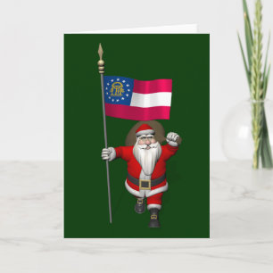 Santa Claus Bezoek de staat Goober Feestdagen Kaart