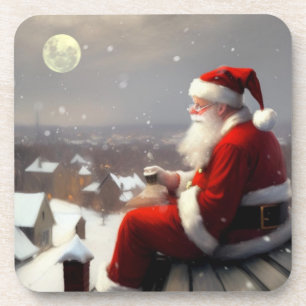 Santa Claus Bier Onderzetter