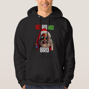 Santa Claus Black Afro African American Ho Ho C Hoodie
