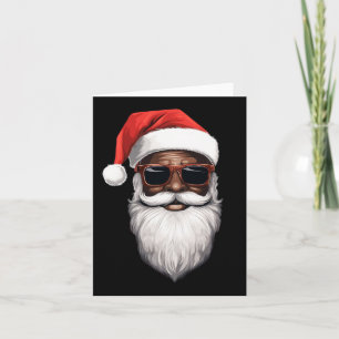 Santa Claus Black Xmas Santa Afro African American Kaart