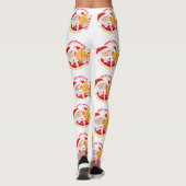 Santa Claus blij leggings nieuw jaar (Achterkant)