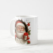 Santa Claus Breakthrough Christmas Mug (Devant gauche)