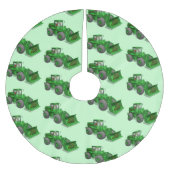 Santa Claus Bulldozer Operator Kerstboom Rok (Voorkant)