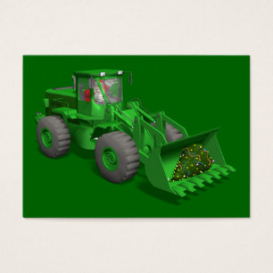 Santa Claus Bulldozer Operator Visitekaartje