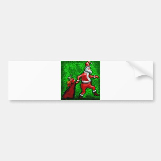 Santa Claus Bumpersticker (Voorkant)