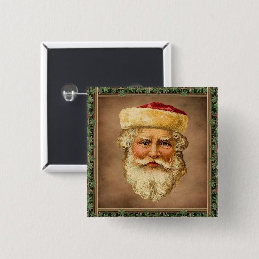 Santa Claus Button (Voorkant /achterkant)