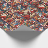 Santa Claus Cadeaupapier (Hoek)