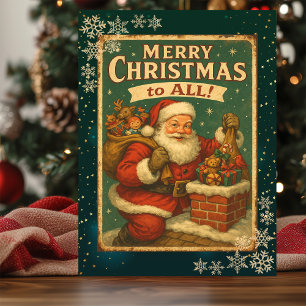 Santa Claus Cadeaus Vakantie Kaart