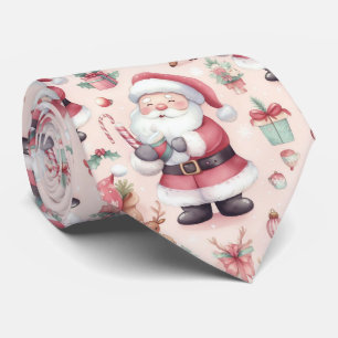 Santa Claus Candy Canes Stropdas