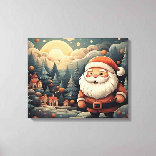 Santa Claus Canvas Afdruk (Voorkant)